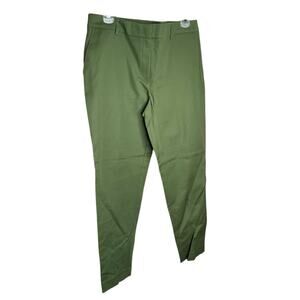 Jones New York Signature The Grace Ankle Pants Mid Rise Stretch Green Size 8 NWT